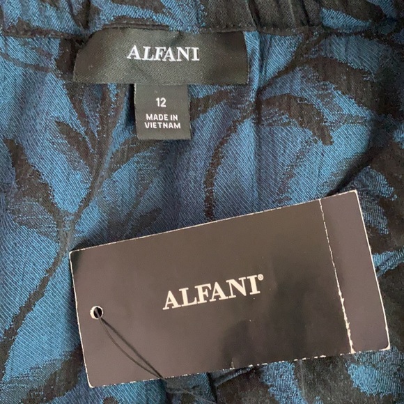 Alfani Printed Asymmetrical Midi Skirt Sz 12 NWT - Picture 8 of 9